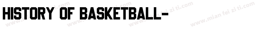 History of basketball字体转换